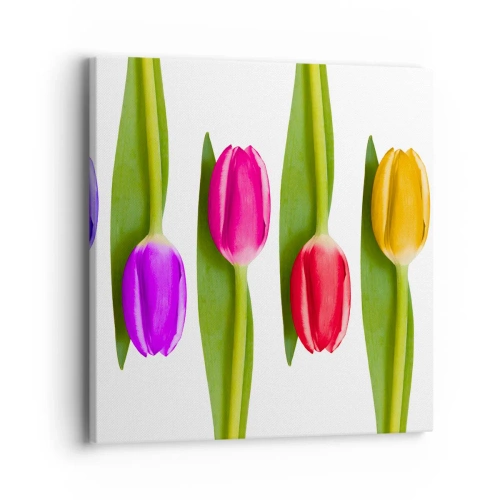 Vászonkép - Szivárvány kompozíció - 40x40 cm