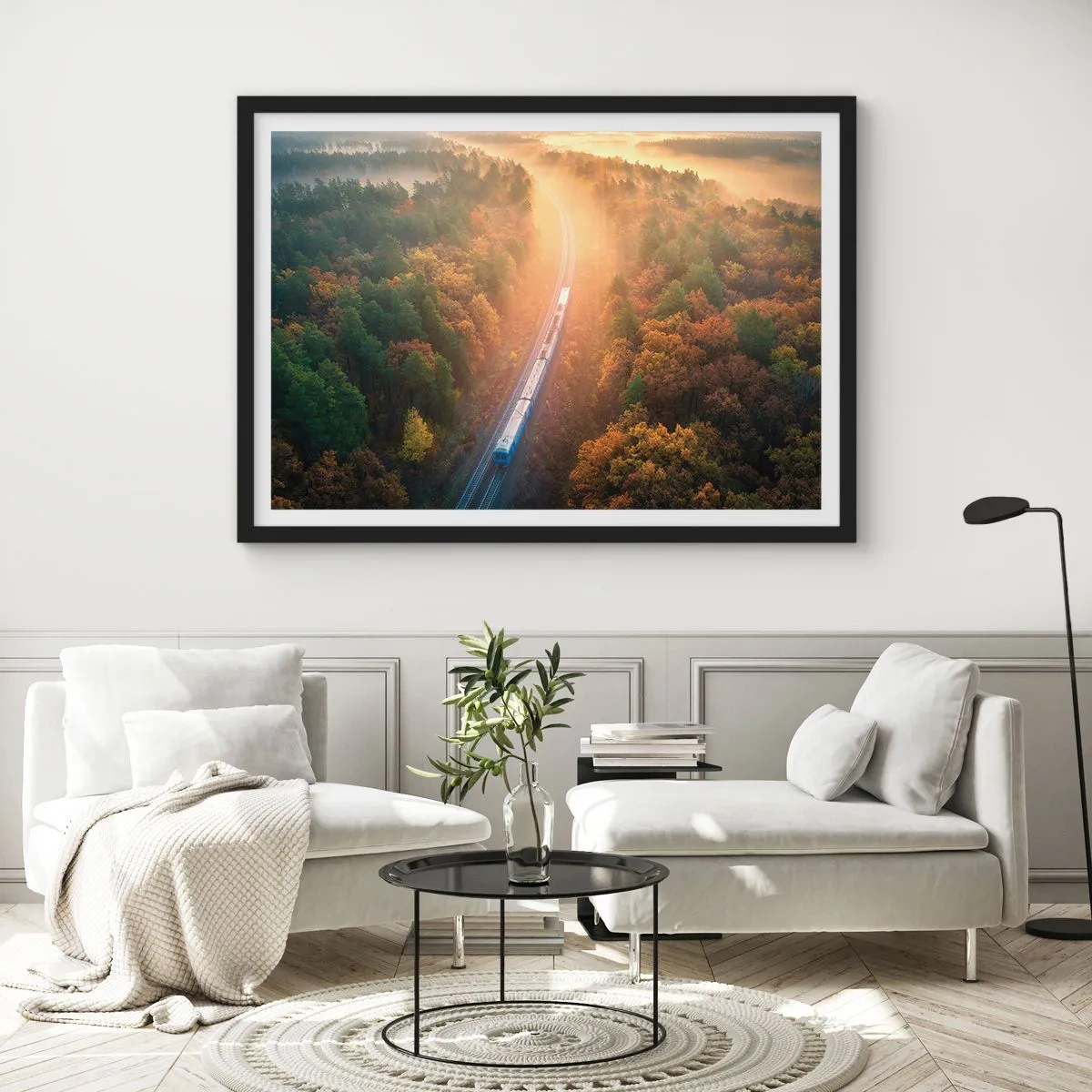 Poszter fehér keretben - Őszi utazás - 70x50 cm