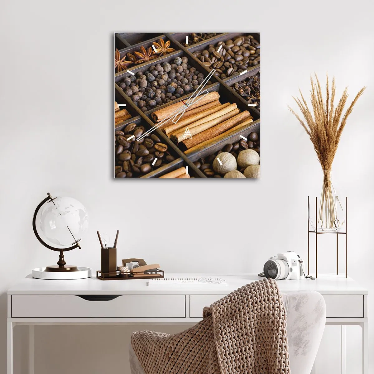 Falióra, Óra - Az aromák kincsesbányája - 40x40 cm