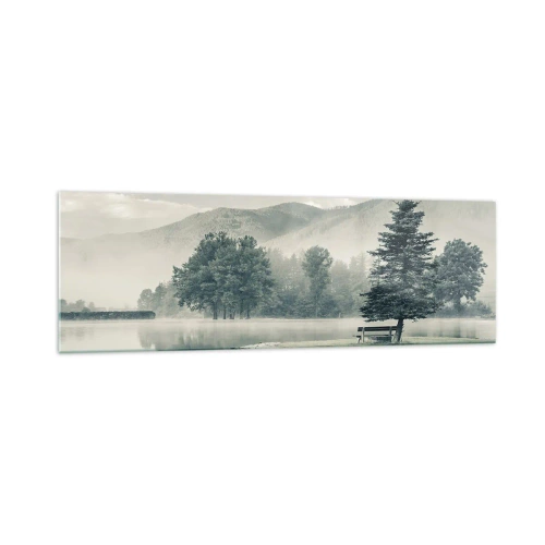 Üveg kép - A tó még alszik - 160x50 cm