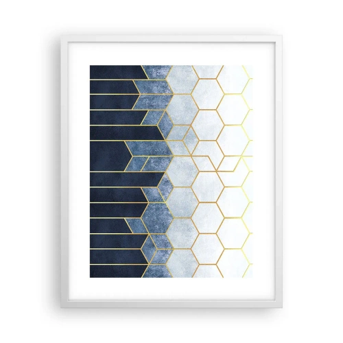 Poszter fekete keretben - Kompozíció szinkópa ritmusban - 40x50 cm