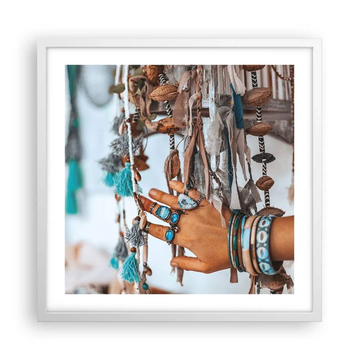 Poszter fekete keretben - Helyi kincsek - 50x50 cm