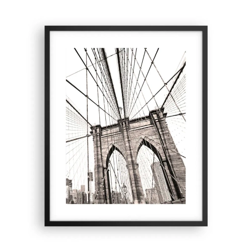 Poszter fehér keretben - New York-i katedrális - 40x50 cm