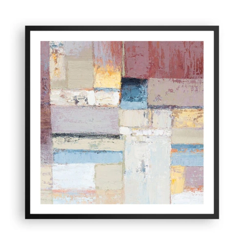Poszter fehér keretben - A geometria nyugalma - 60x60 cm