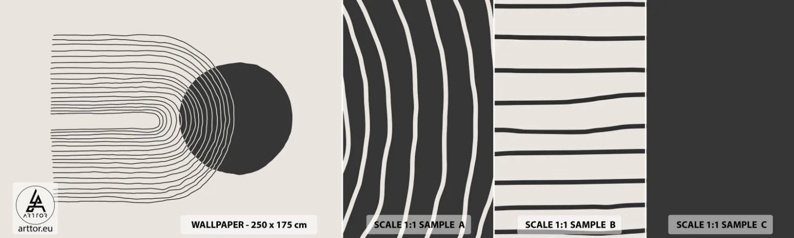 Fotótapéta Minta Öntapadós Deluxe Sticker - Remegés és biztosság - Absztrakció, Darab, Minimalizmus - 100x30 cm