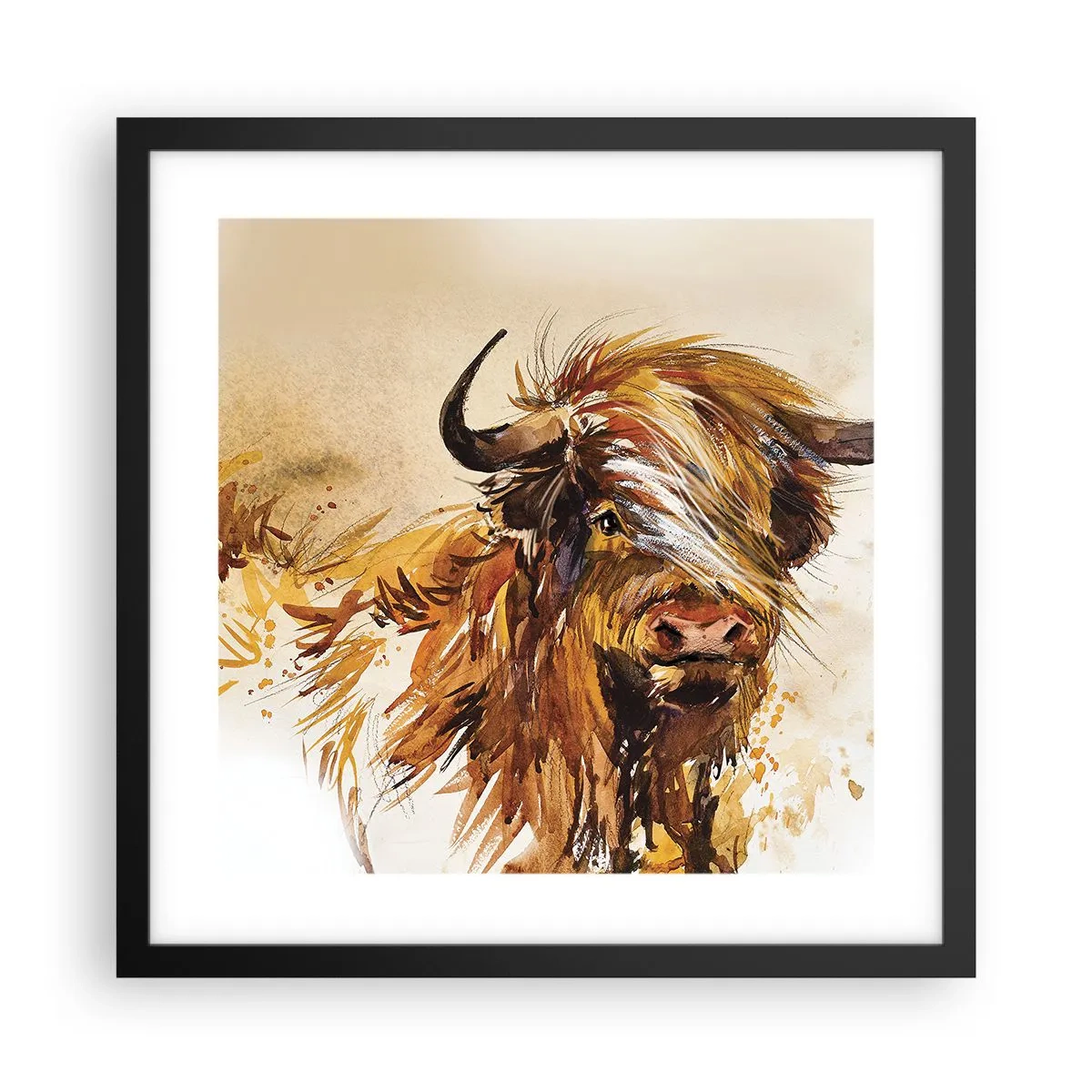 Poszter fehér keretben - A vadász büszkesége - 40x40 cm