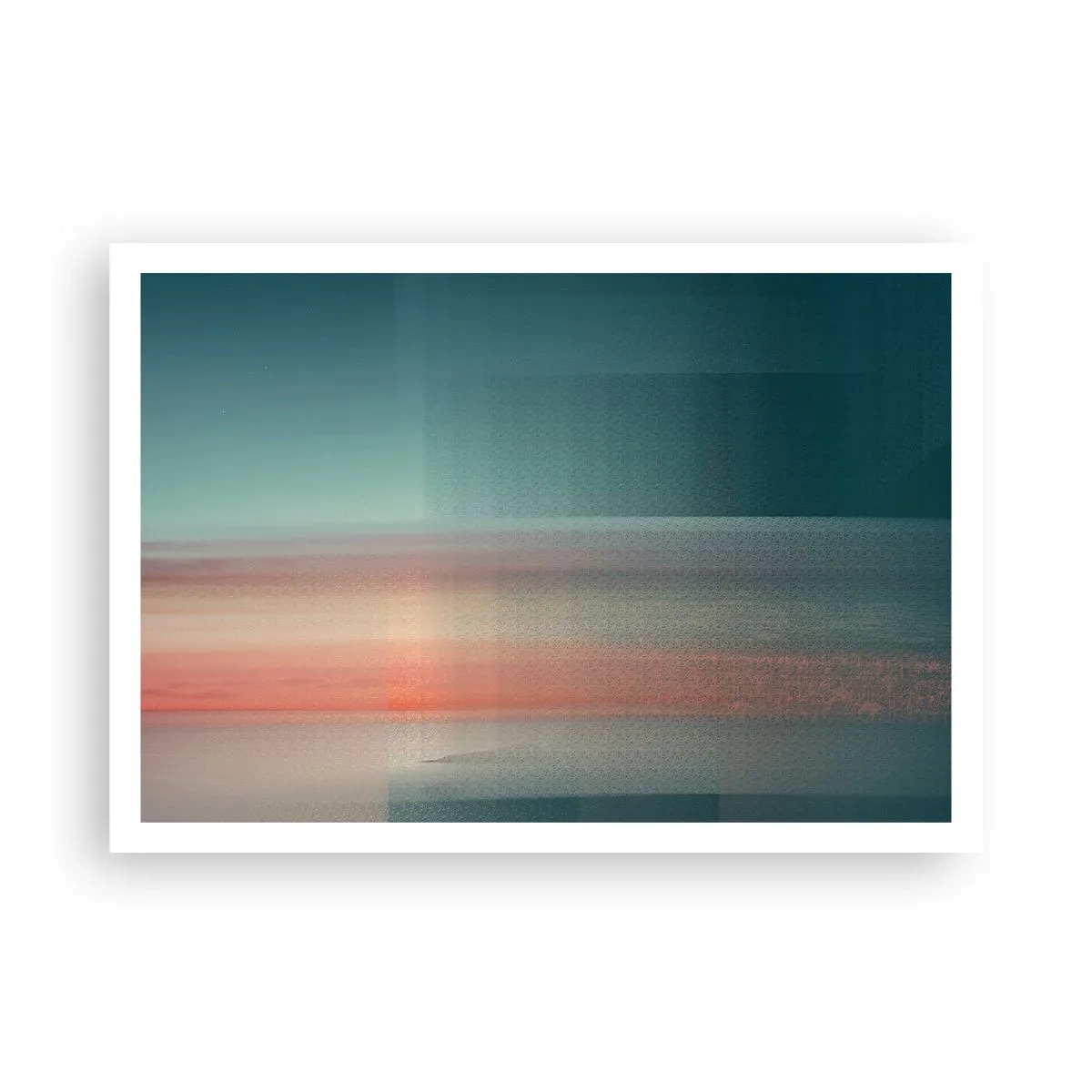 Poszter - Absztrakt: fényhullámok - 100x70 cm