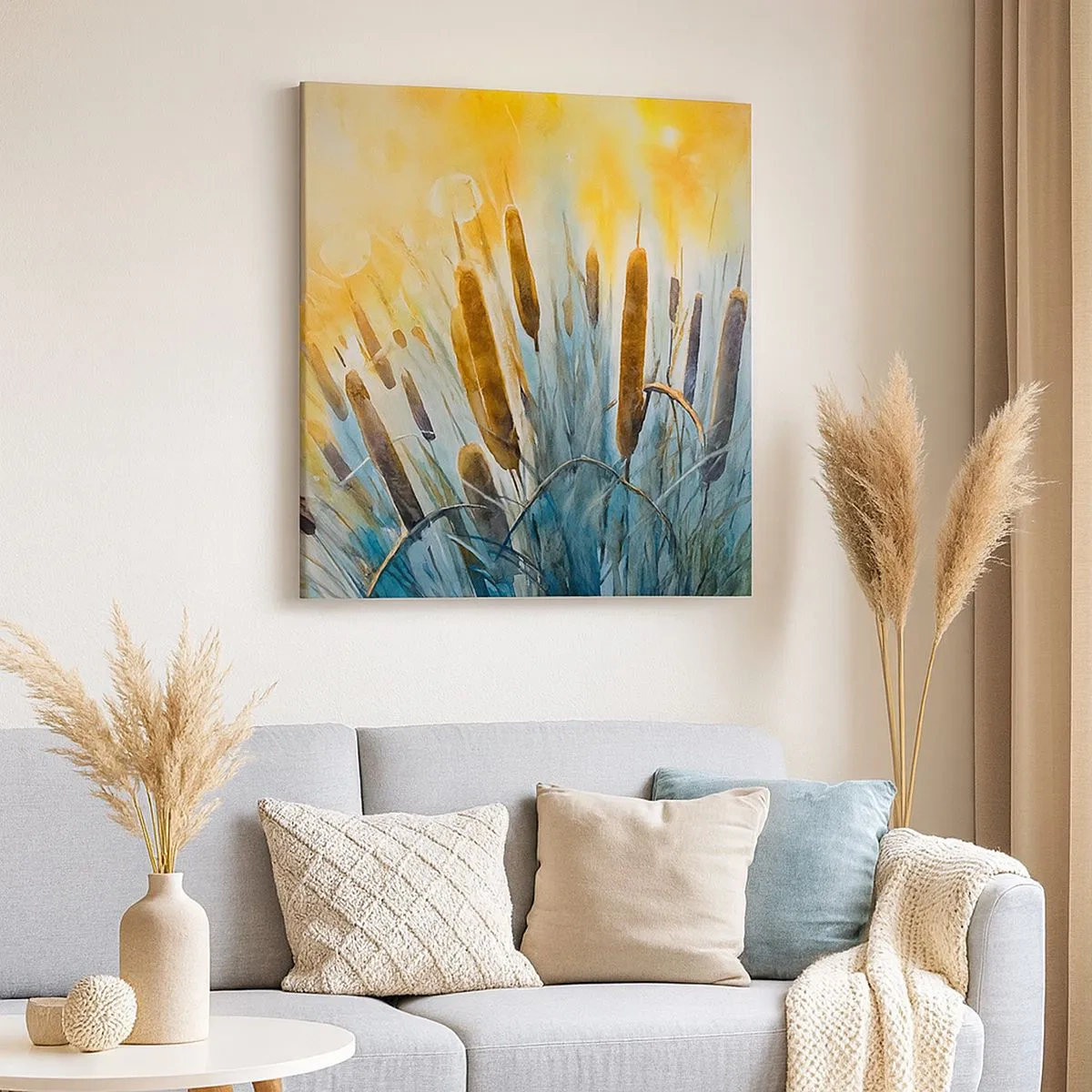 Vászonkép - A víz hűvössége, a nap melege - 30x30 cm