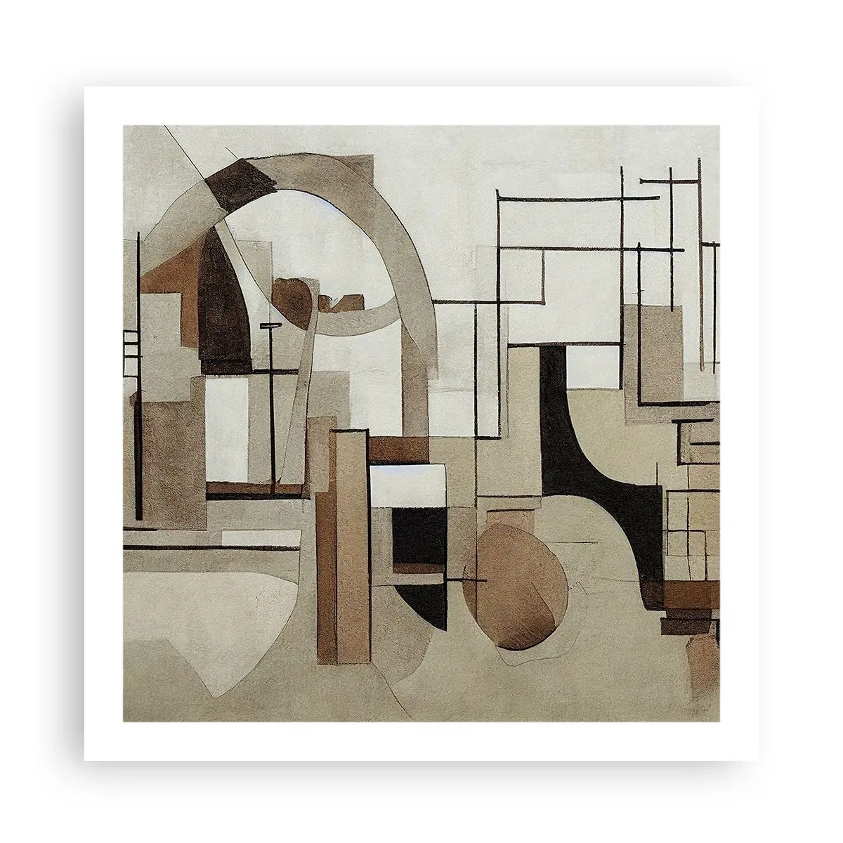 Poszter - Városkép 2.0 - 60x60 cm