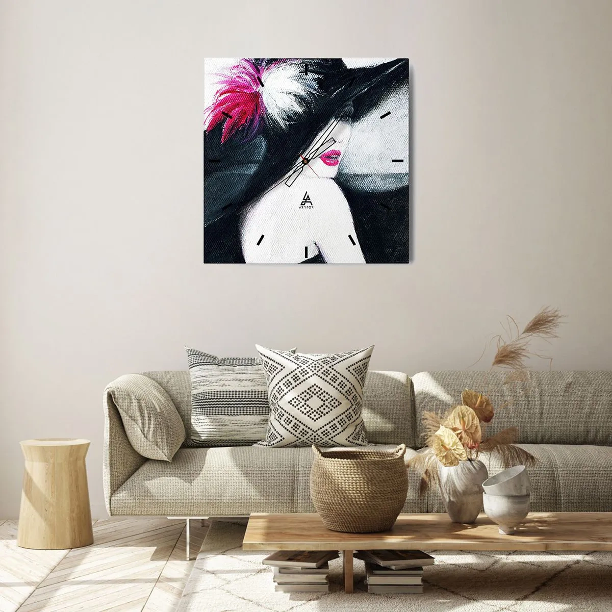 Falióra, Óra - Mindig titok - 30x30 cm