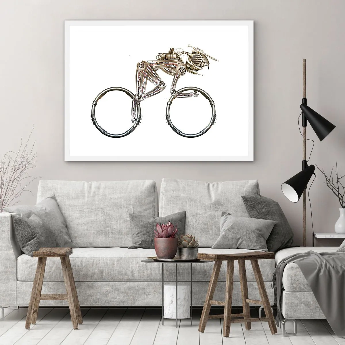 Poszter fekete keretben - Remek gép - 100x70 cm