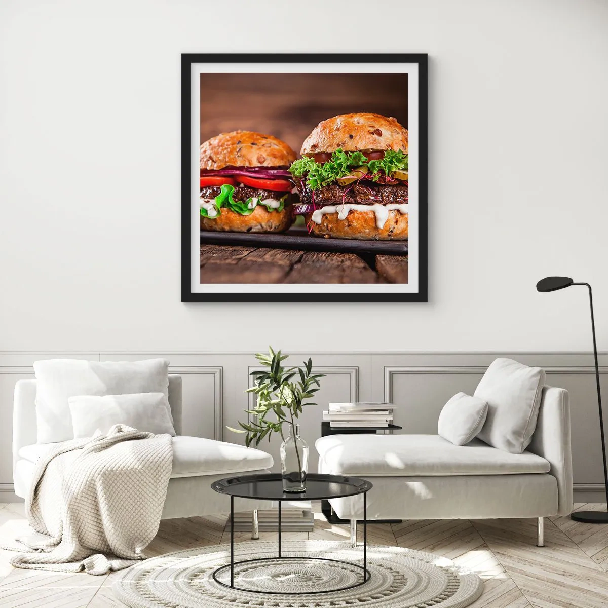 Poszter fehér keretben - American dream - 60x60 cm