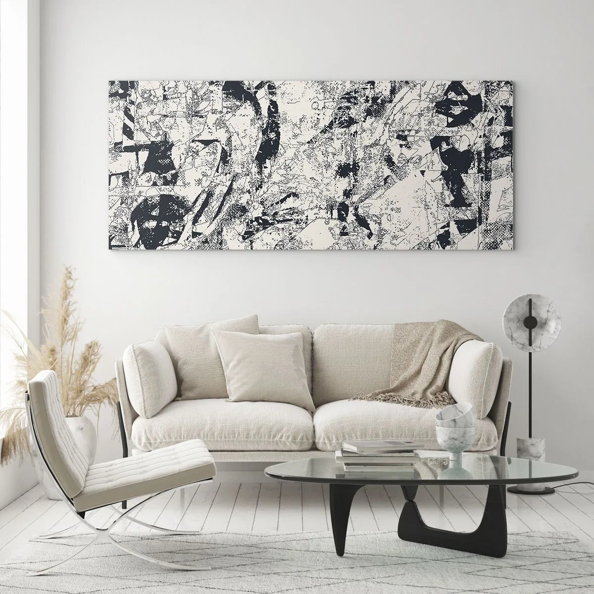 Üveg kép - Az ellentétek egymásba fonódása - 140x50 cm