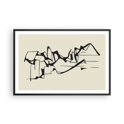 Poszter fehér keretben - Lehet egy táj - 91x61 cm