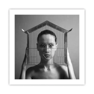 Poszter - Kissé szürreális portré - 50x50 cm