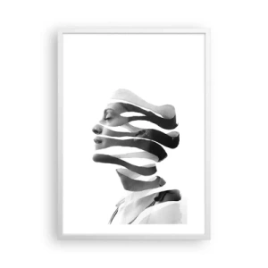 Poszter fekete keretben - Szürreális portré - 50x70 cm