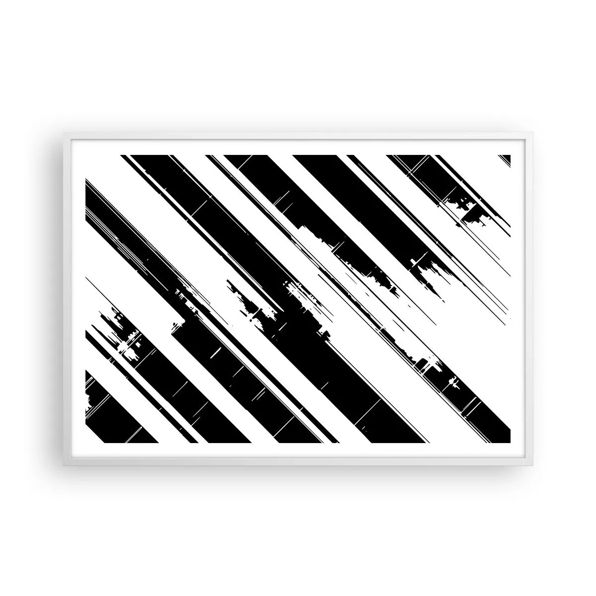 Poszter fekete keretben - Intenzív és dinamikus kompozíció - 100x70 cm