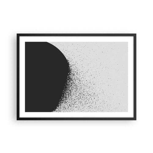 Poszter fehér keretben - Molekulák mozgása - 70x50 cm