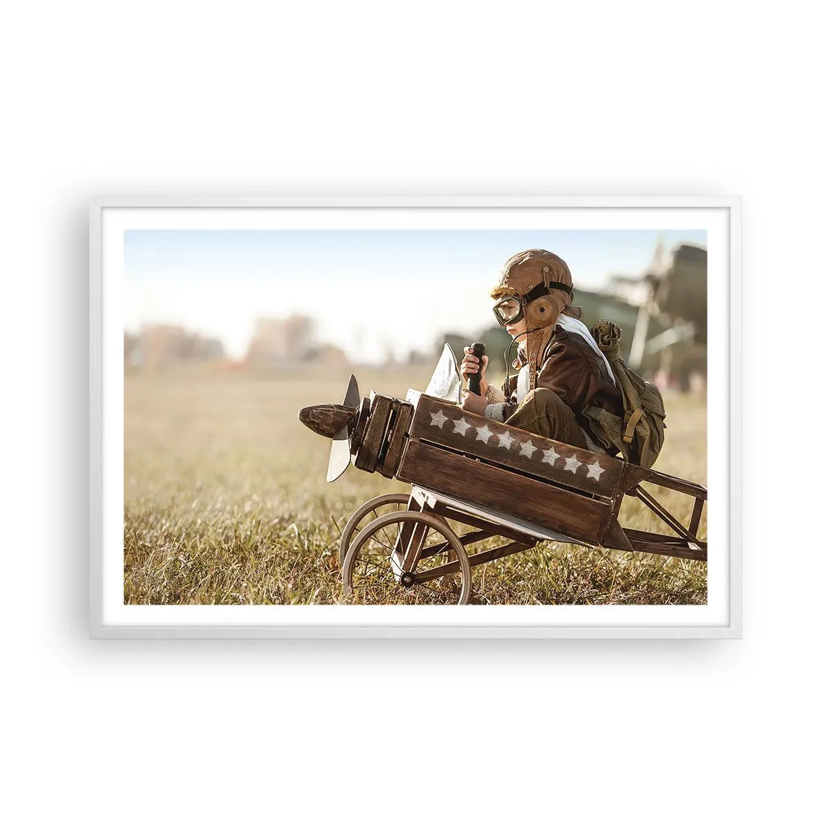 Poszter fekete keretben - Indulás egy álom felé - 91x61 cm