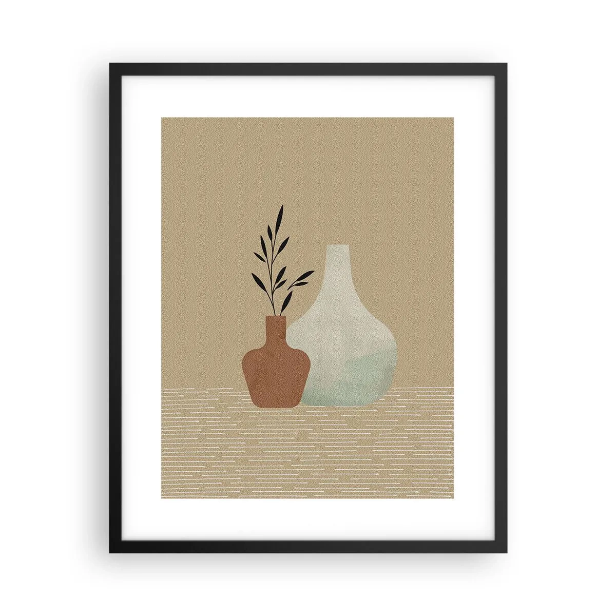 Poszter fehér keretben - Váza és annak ideája - 40x50 cm