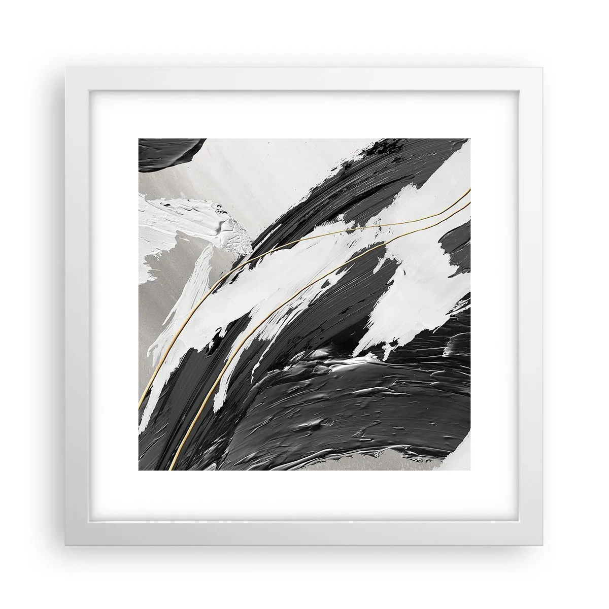 Poszter fekete keretben - Absztrakció érzékkel - 30x30 cm