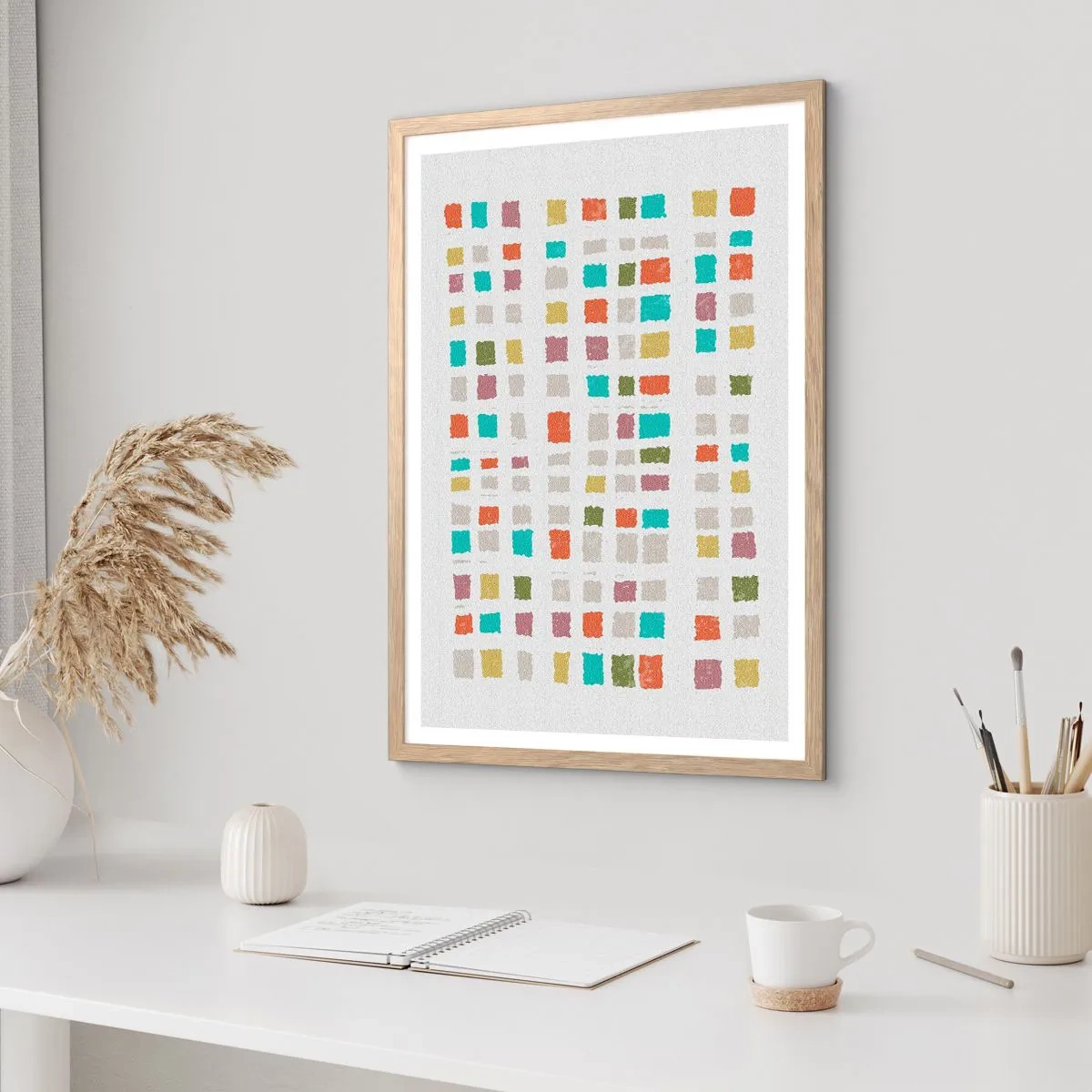 Poszter világos tölgy keretben - Ismeretlen játék - 50x70 cm