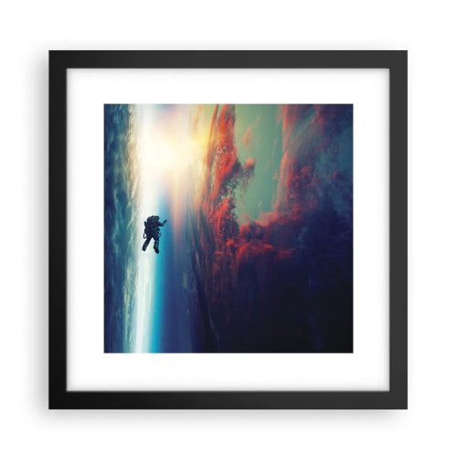 Poszter fehér keretben - Szembenézés az univerzummal - 30x30 cm