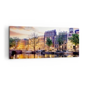 Vászonkép - Visszafogott és derűs holland szépség - 120x50 cm