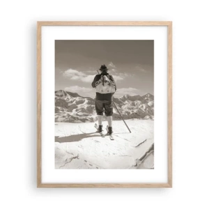 Poszter világos tölgy keretben - És a hegyek ugyanazok - 40x50 cm