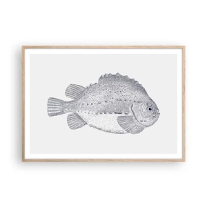 Poszter világos tölgy keretben - A természettudós albumába - 100x70 cm