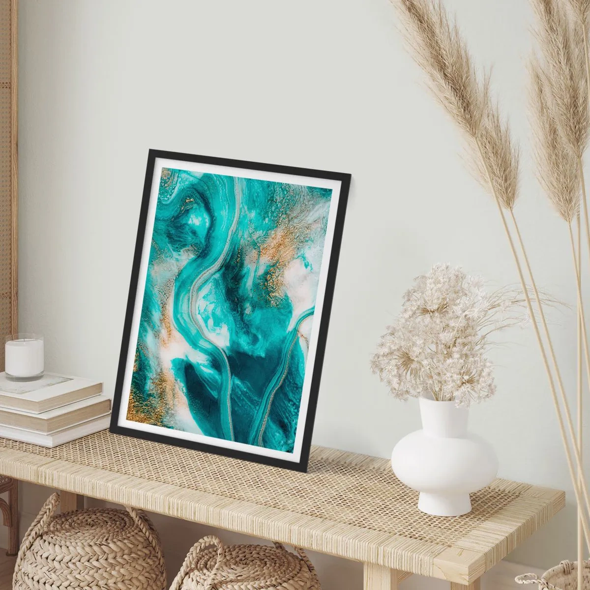 Poszter fehér keretben - Az arany folyó - 61x91 cm