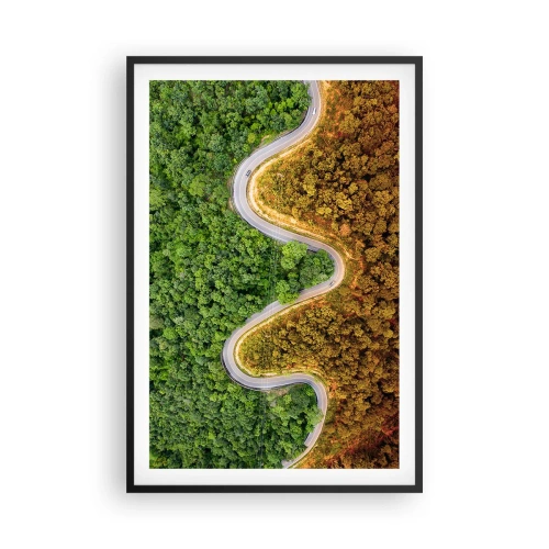 Poszter fehér keretben - Határok és áttörések - 61x91 cm