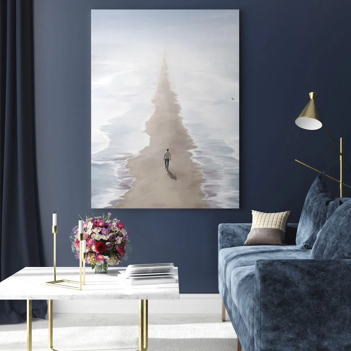 Üveg kép - Fényes jövő - 80x120 cm
