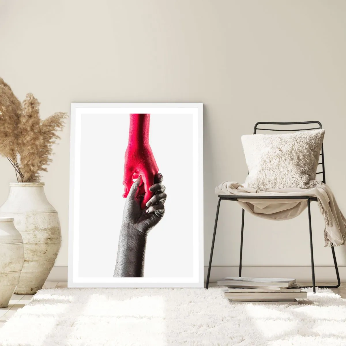 Poszter fekete keretben - Együtt, bár mások - 40x50 cm