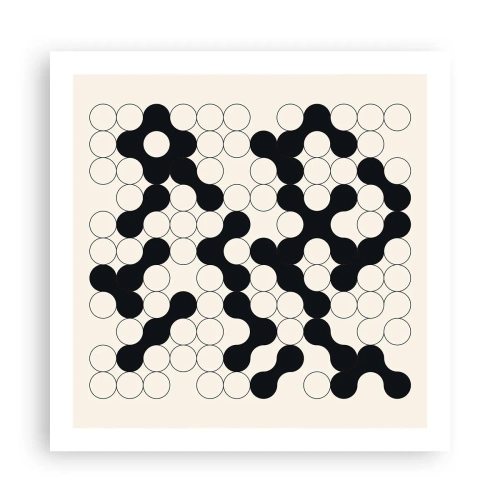 Poszter - Kínai játék - variáció - 60x60 cm