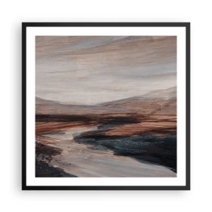 Poszter fehér keretben -  Békés völgy - 60x60 cm