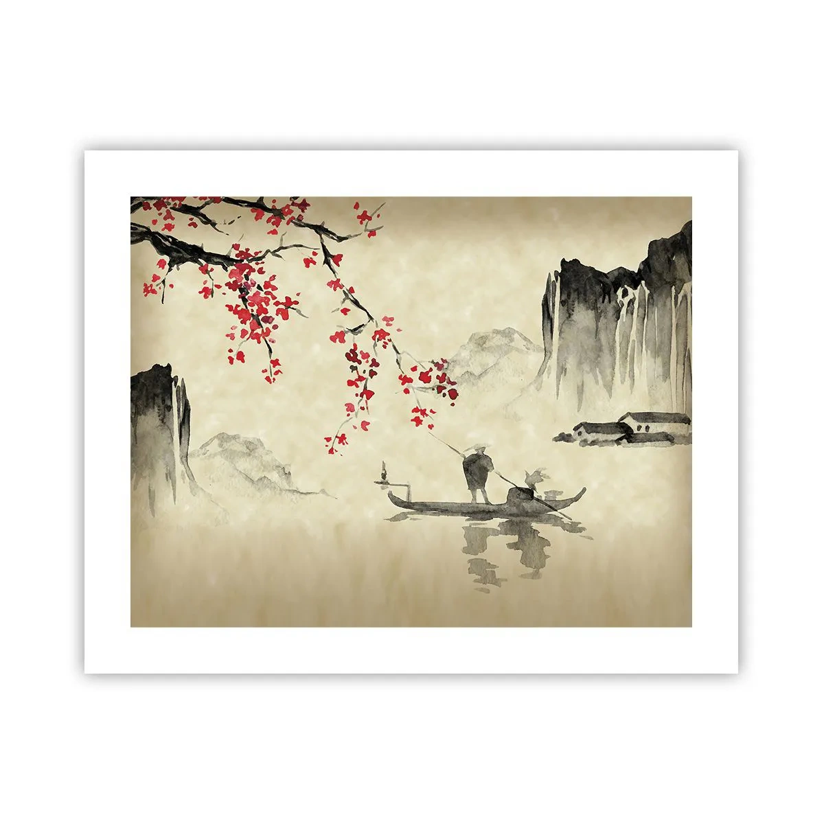 Poszter - A virágzó meggyfák országában - 50x40 cm