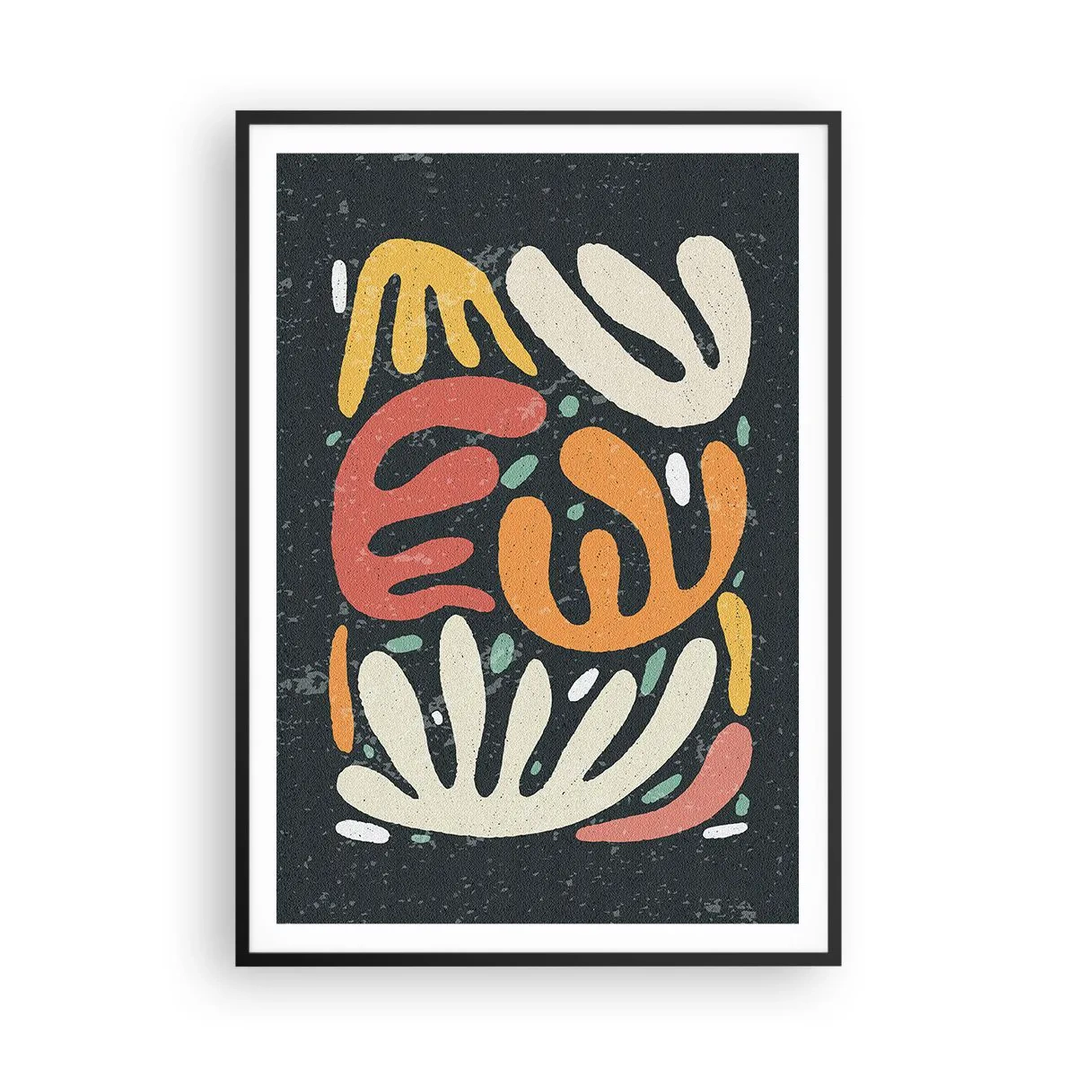 Poszter fehér keretben - Kompozíció - mindjárt elkaplak - 70x100 cm