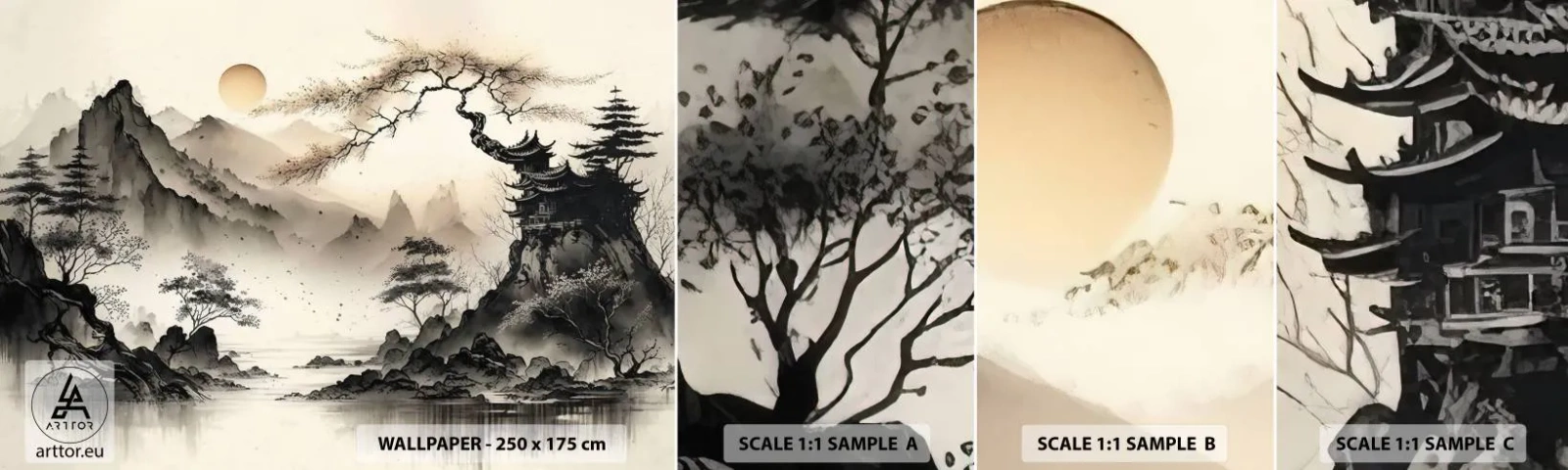 Fotótapéta Minta Standard Eco - A Kelet egyedülálló varázsa - Ázsia, Japán, Kilátás - 100x30 cm