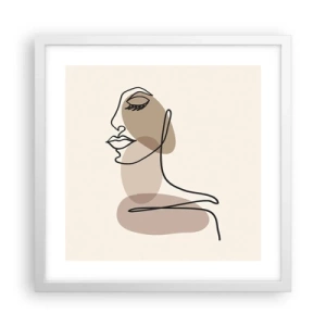 Poszter fekete keretben - Egy bizonyos szépségvonal - 40x40 cm