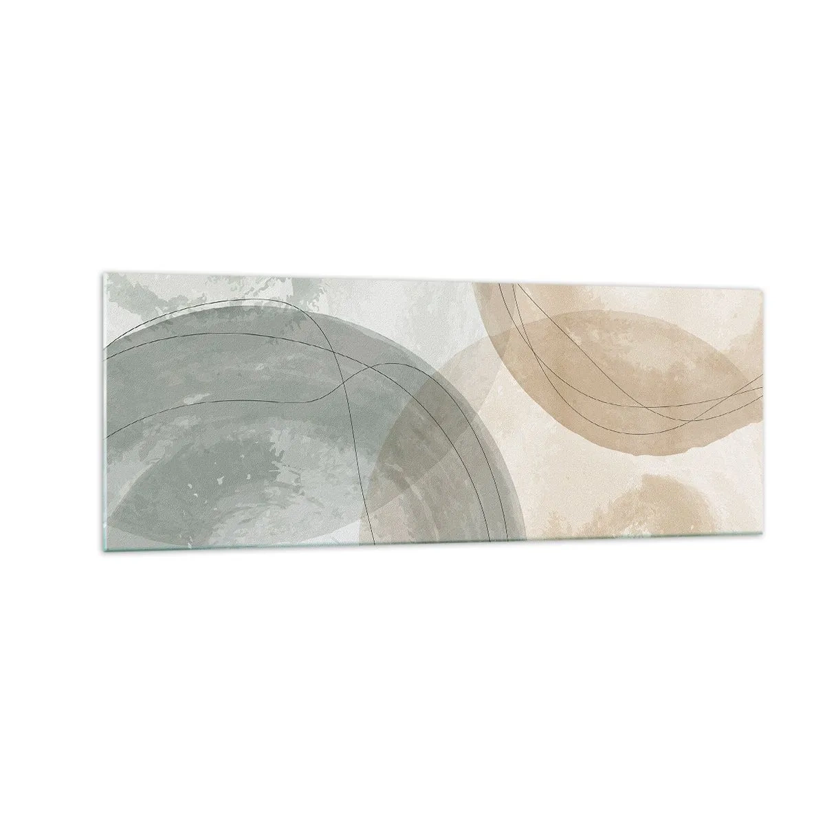 Üveg kép - világok behatolása - 140x50 cm