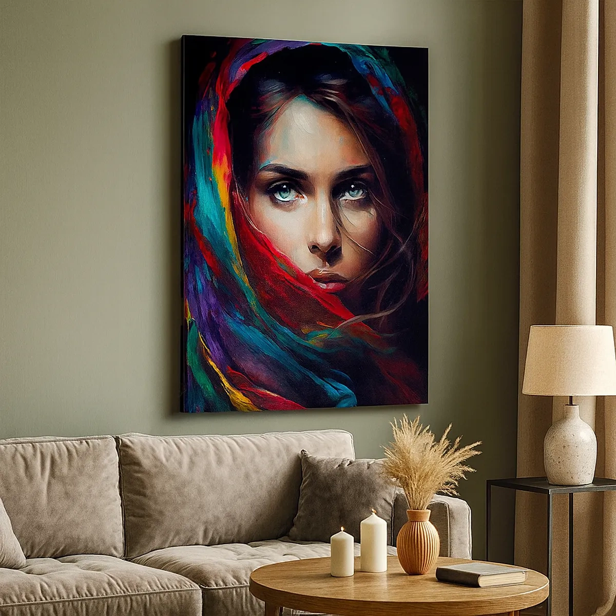 Vászonkép - Zöld szemű rejtély - 50x70 cm