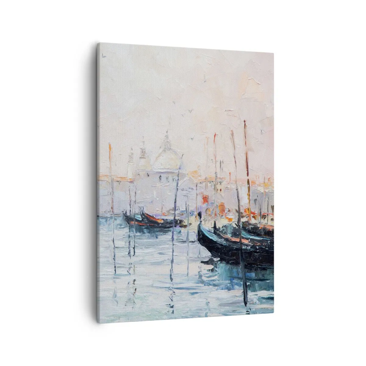 Vászonkép - A víz mögött, a köd mögött - 50x70 cm