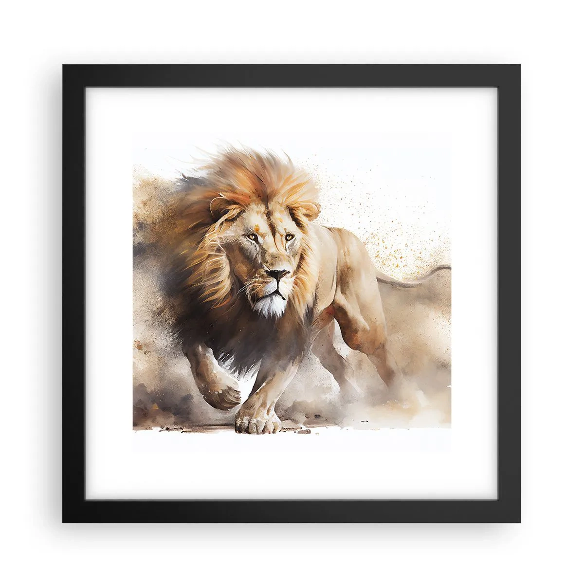 Poszter fehér keretben - A király elindult - 30x30 cm