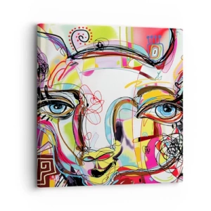 Vászonkép - A macska természetének gazdagsága - 30x30 cm