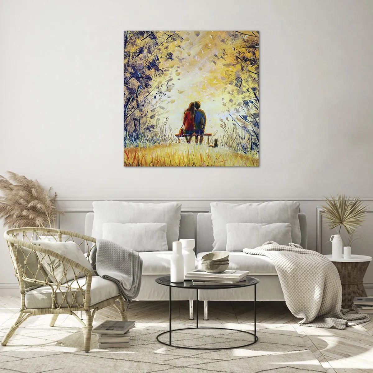 Üveg kép - Varázslatos pillanat - 70x70 cm