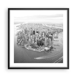 Poszter fehér keretben - Hogy ne szeretném? - 50x50 cm