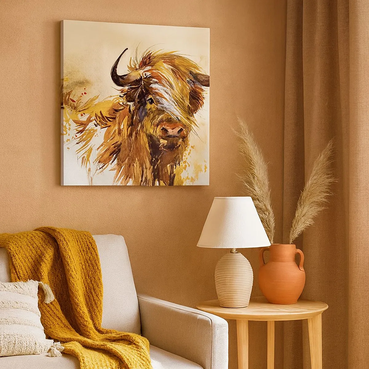 Vászonkép - A vadász büszkesége - 30x30 cm