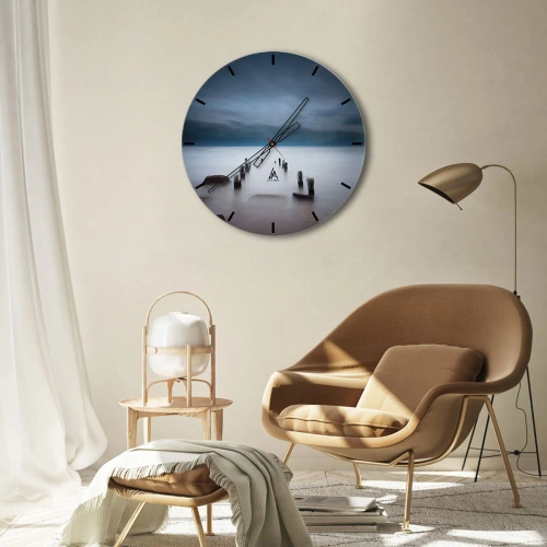 Falióra, Óra - Töprengő tó - 30x30 cm