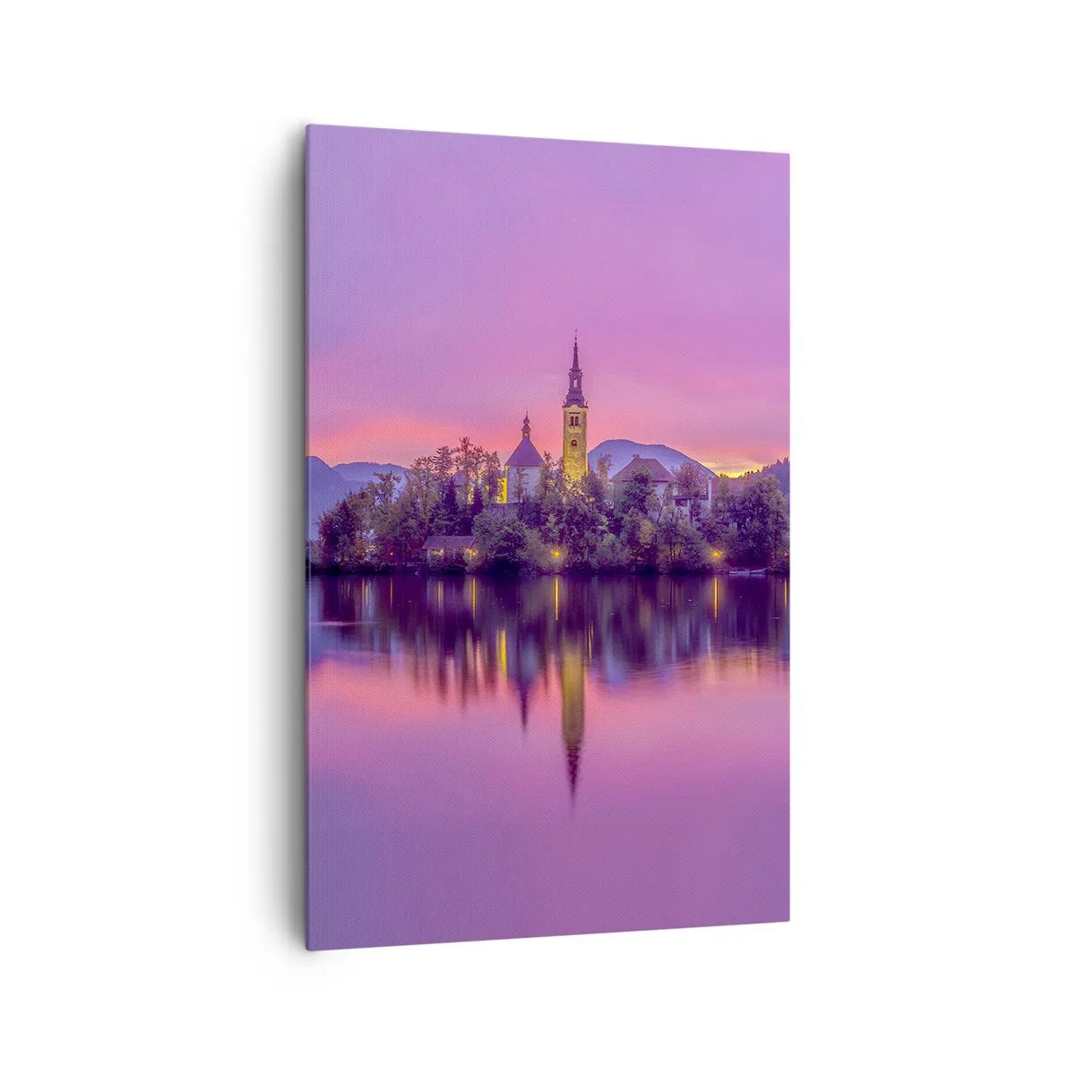 Vászonkép - Mesebeli sziget alkonyatkor  - 80x120 cm